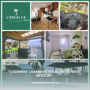 L'Eskalya *** avec jacuzzi et piscine partagée, vue océan